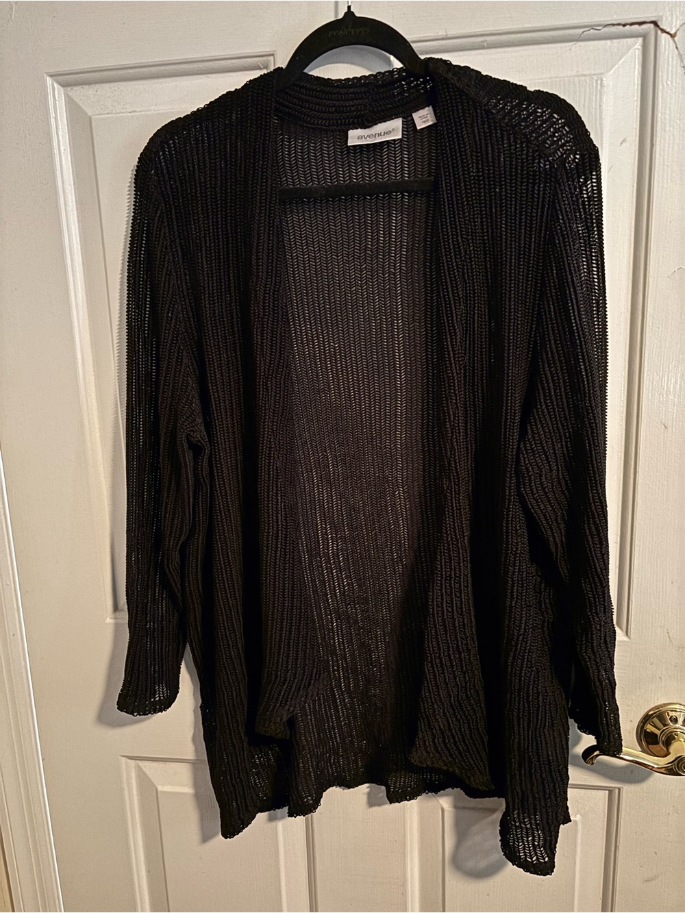 Avenue Black Netted Cardigan (18/20)